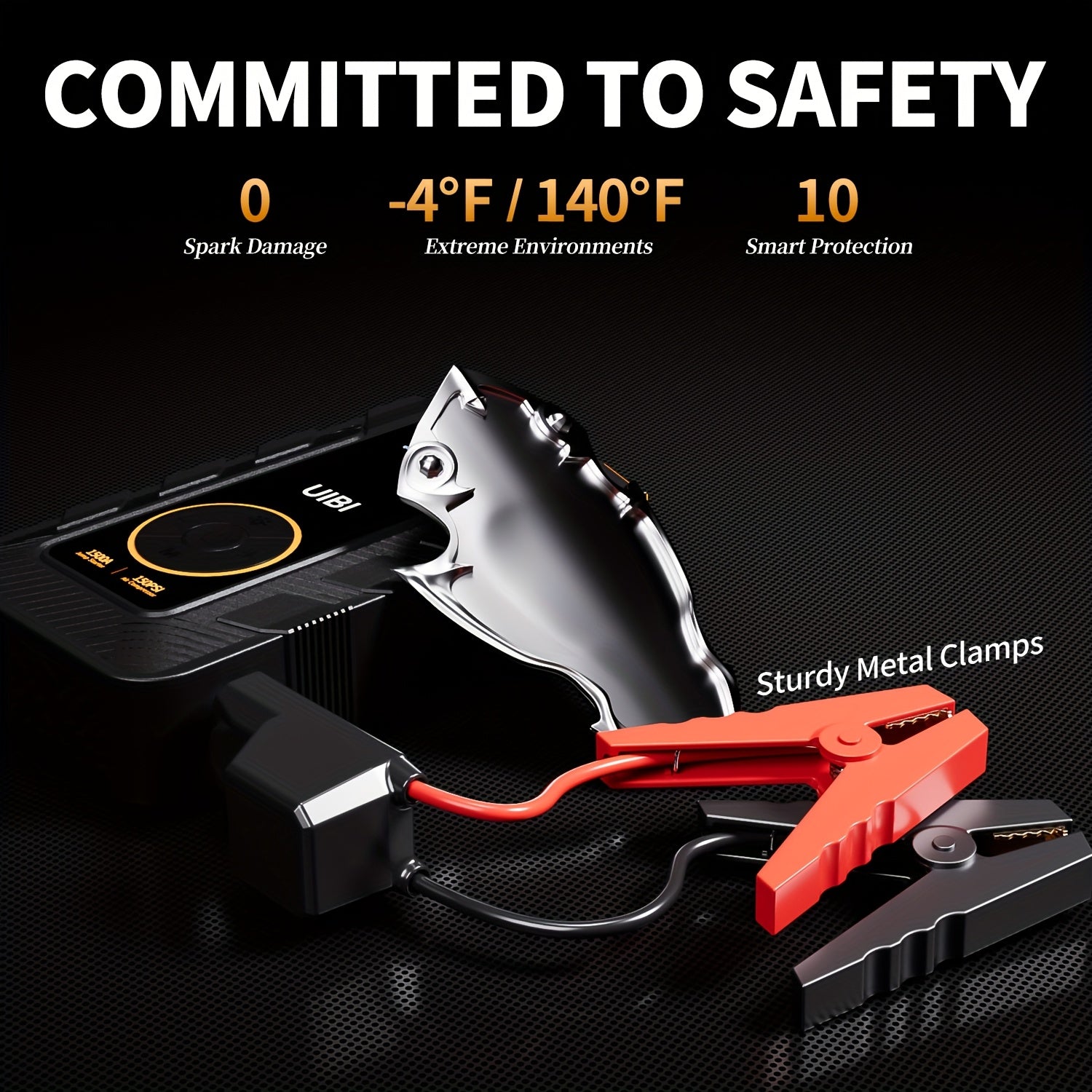 Compact Survival Kit: 150PSI Jump Starter and Air Compressor - Tire Pump, Charger, Flashlight, Car Tools, Bicycle Accessories, Quick Transport