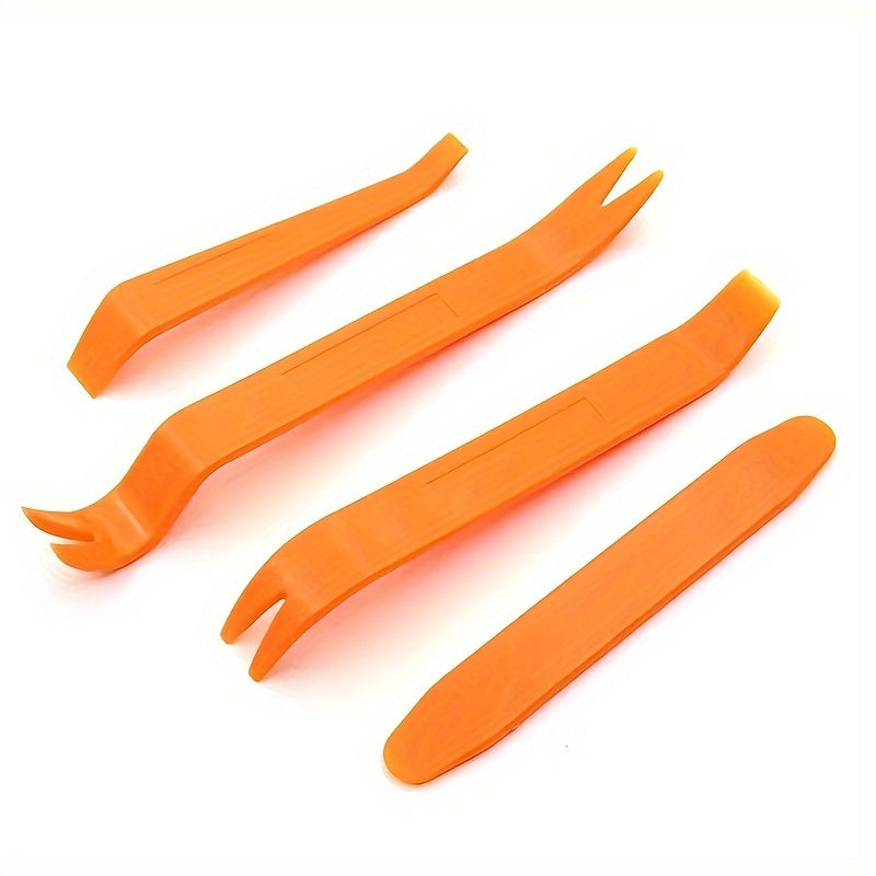 No-Scratch Auto Trim Removal Tool Set - Door Panel Removal, Fasteners, Clips, Push Rivets - Essential Car Tools For Easy DIY Repairs And Maintenance